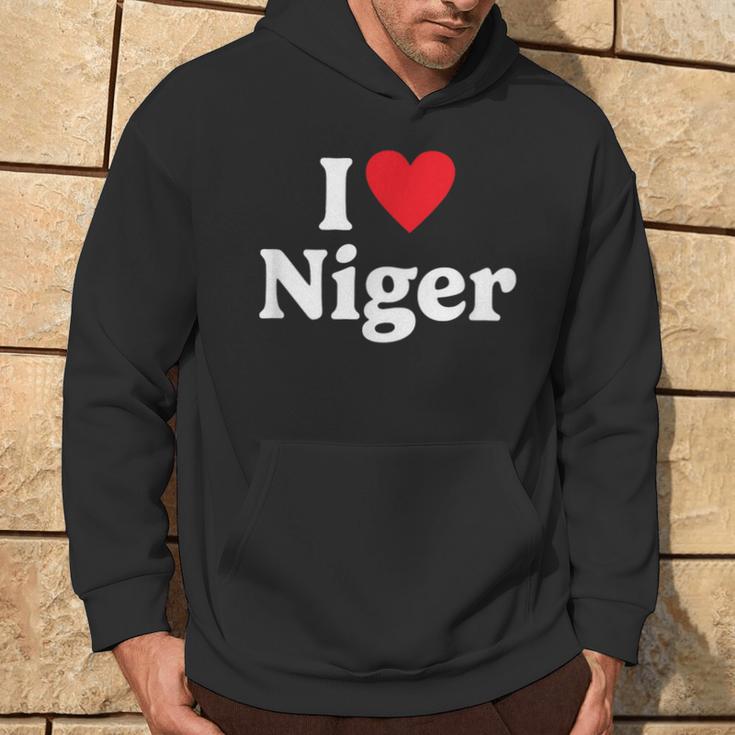 I Love Niger Kapuzenpullover Lebensstil