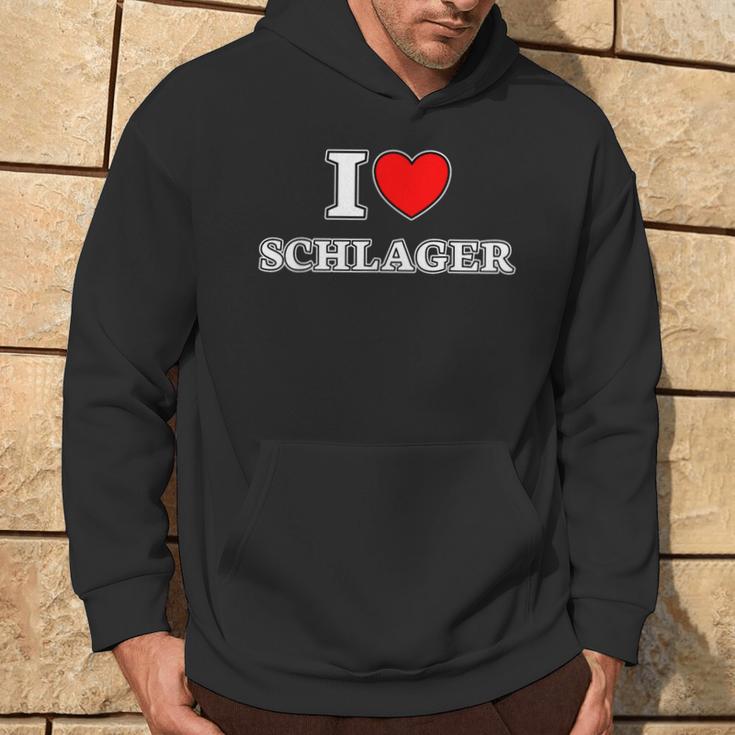 I Love Schlager I Love Schlager Fan Kapuzenpullover Lebensstil