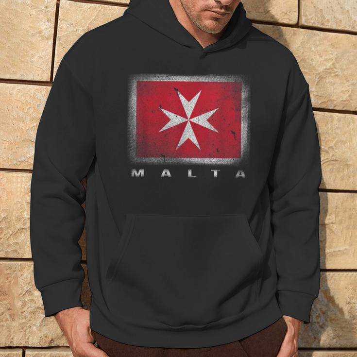 Maltese Cross Flag Malta Kapuzenpullover Lebensstil