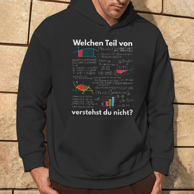 Mathematics Algebra “Welchen Teilon Matheerstehst Du Nicht” German Text On Kapuzenpullover Lebensstil