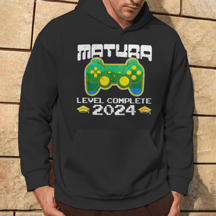 Matura 2024 Level Complete Maturanten Gamer Kapuzenpullover Lebensstil