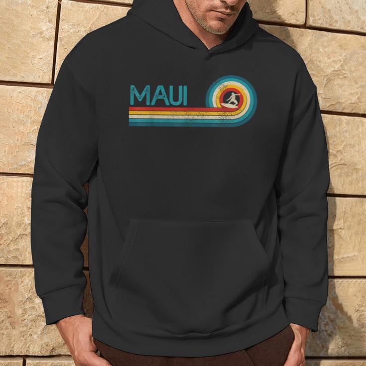 Maui Hawaiiintage Surfer Souvenir Surf Kapuzenpullover Lebensstil