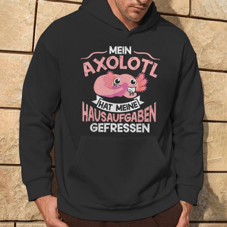 Mein Axolotl Hat Meine Homework Gefressen Axolotl Children's Kapuzenpullover Lebensstil