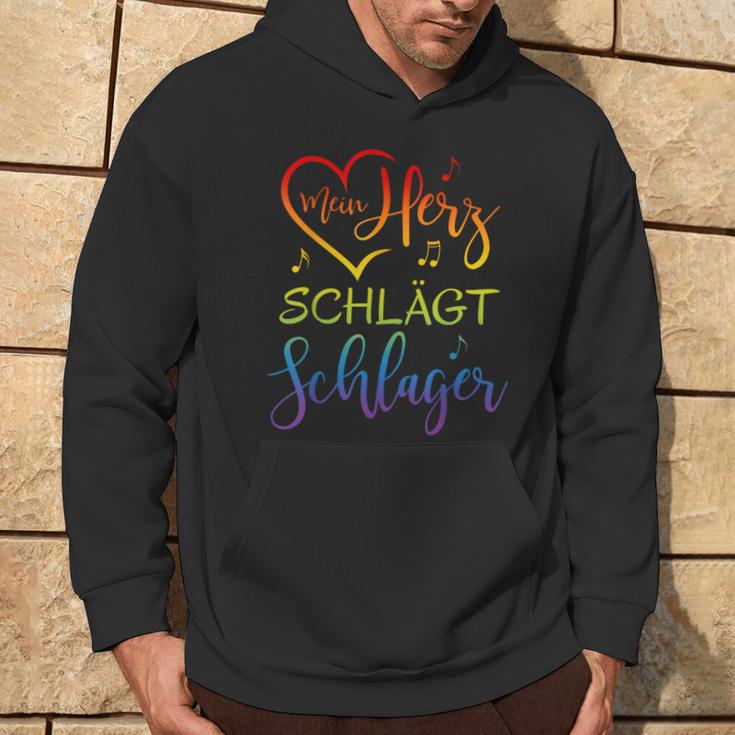 Mein Herz Schlägt Schlager Kapuzenpullover Lebensstil