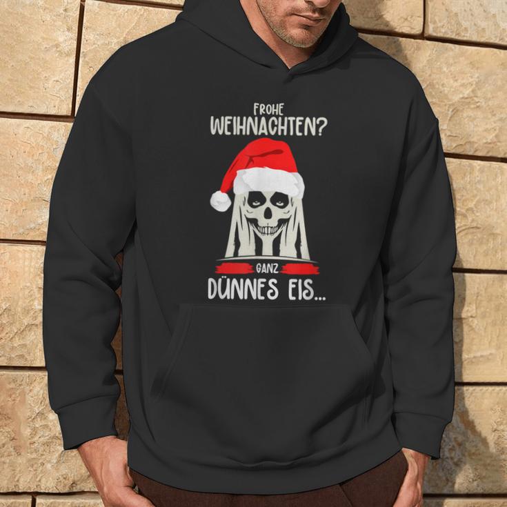 Merry Christmas Ganz Dünnes Eis Ich Hasse Weihnachten S Kapuzenpullover Lebensstil