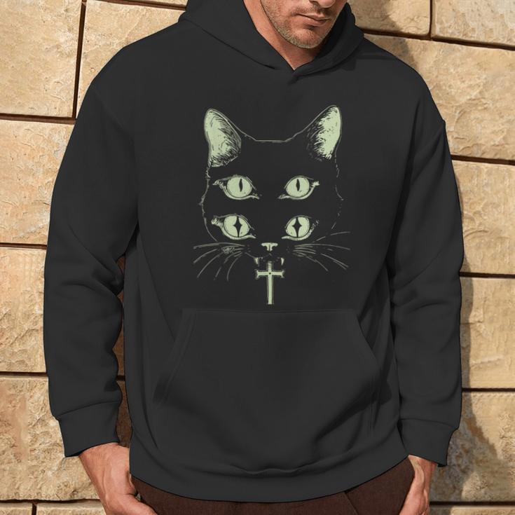 Metal Punk Cat Grunge Gothic Goth Witchy Kapuzenpullover Lebensstil