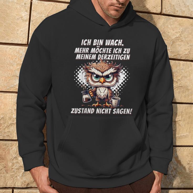 Müde Faul Ich Will Schlafen Pyjamas Morgenmuffel Kapuzenpullover Lebensstil