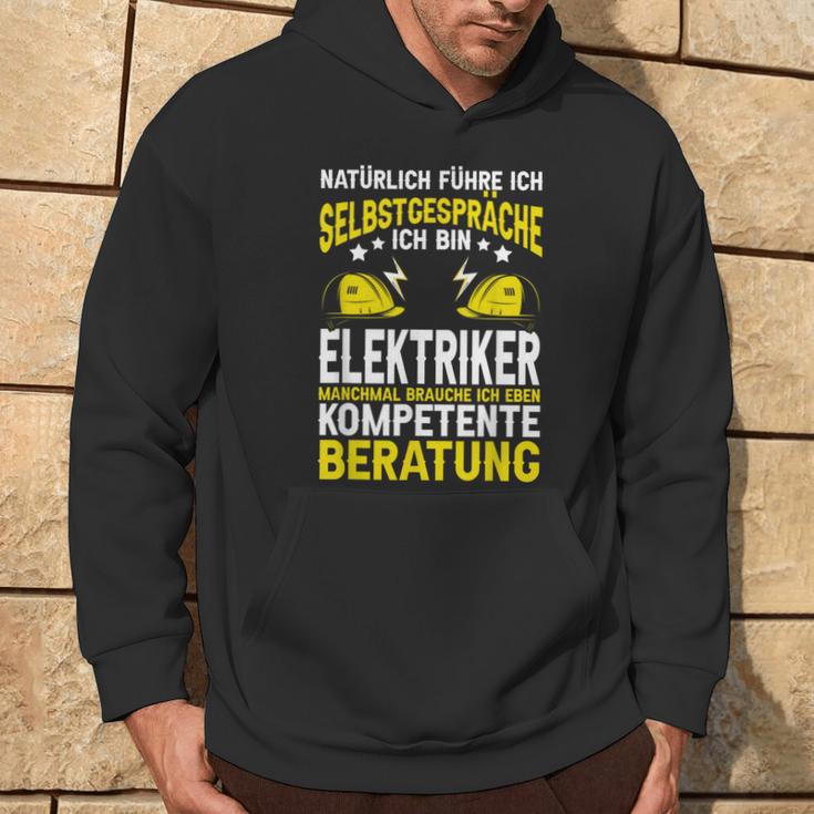 Natürlich Führe Ich Selbstgespräche Elektriker Kapuzenpullover Lebensstil