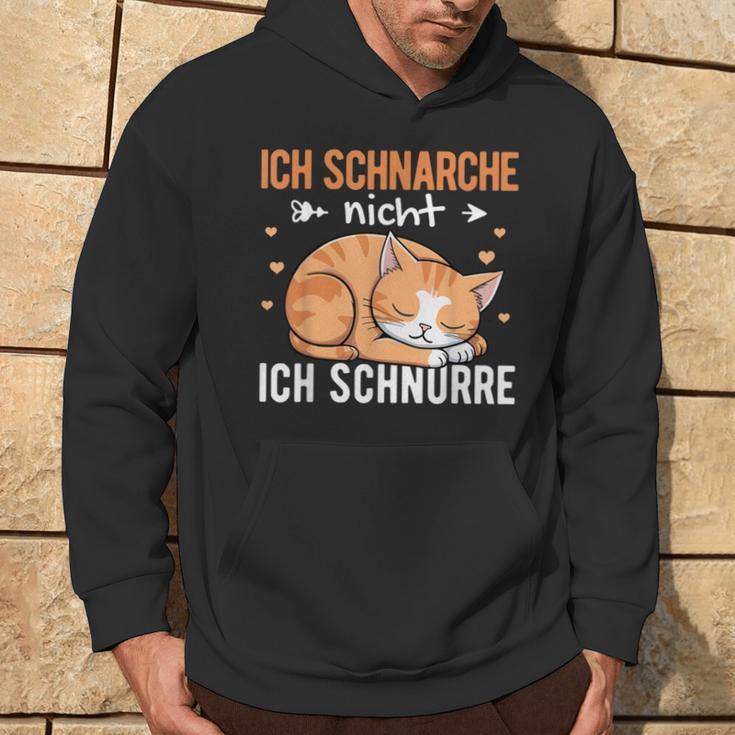 Nightdress Ich Schnarche Nicht Ich Schnurre Katzen Ich Schn Kapuzenpullover Lebensstil