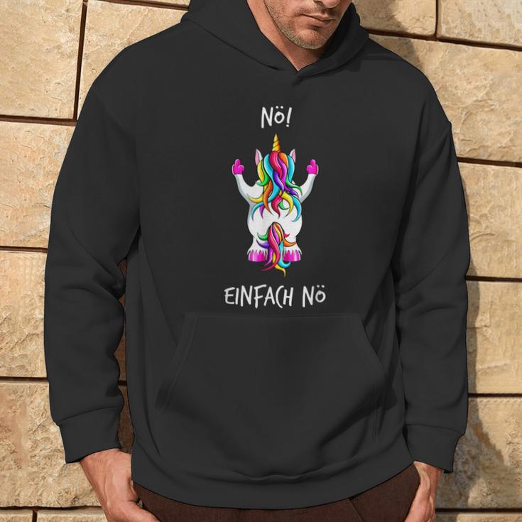 Nö Einfach Nö Unicorn Kapuzenpullover Lebensstil