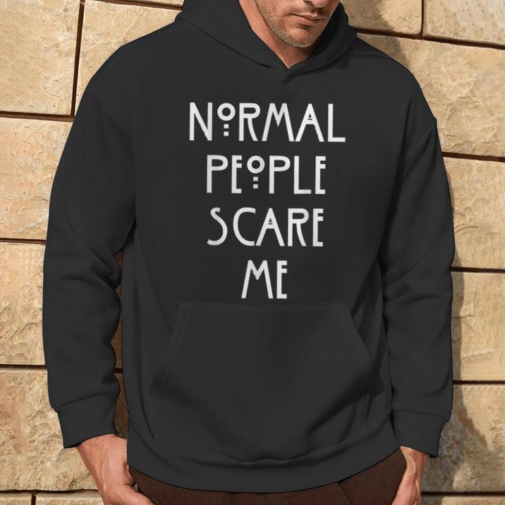 Normal People Scare Me Normal Menschen Machen Mir Angst Kapuzenpullover Lebensstil