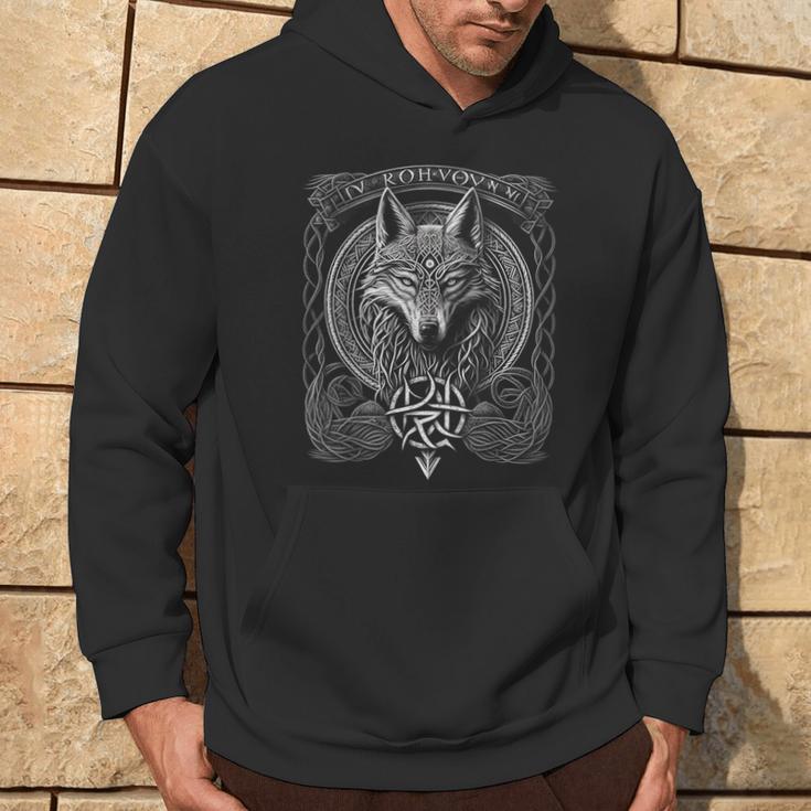 Odins Wolfiking Norse Runes Nordmann Mythology Kapuzenpullover Lebensstil