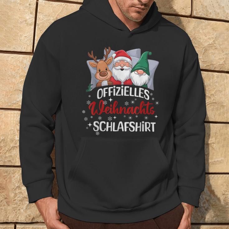 Offizielles Weihnachts Schlaf Lustig Familie Pyjama Kapuzenpullover Lebensstil