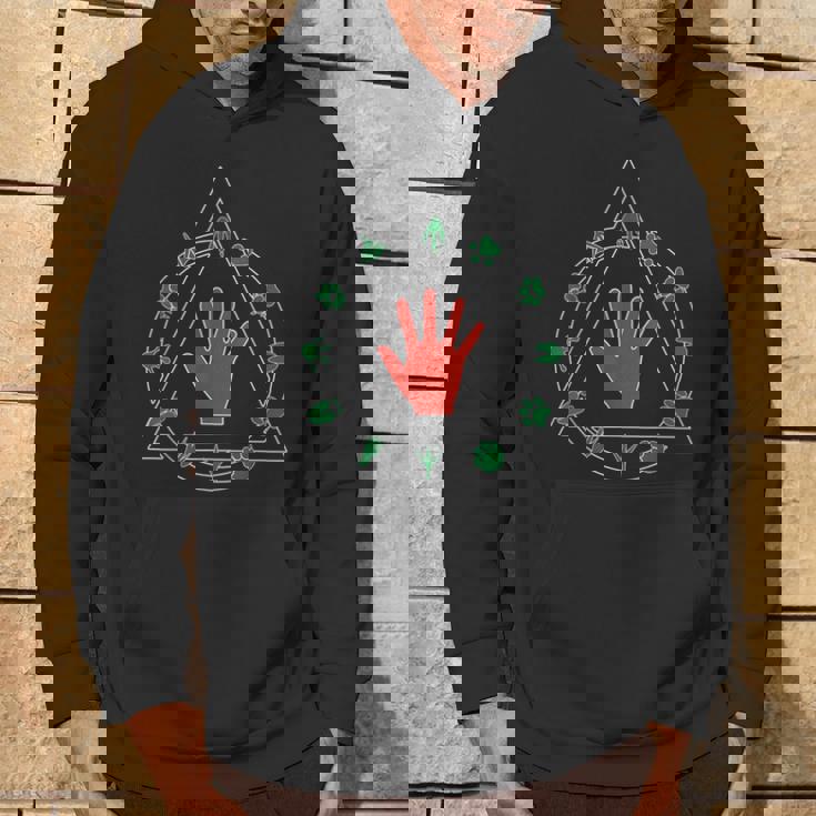 Otherkin Logo Theta Delta Peloso Alter Kin Therian Felpa con cappuccio Estilo de vida