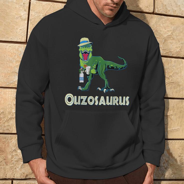 Ouzosaurus Tyrannosaurus Ouzo Dinosaur Ouzotrinker Rex Kapuzenpullover Lebensstil