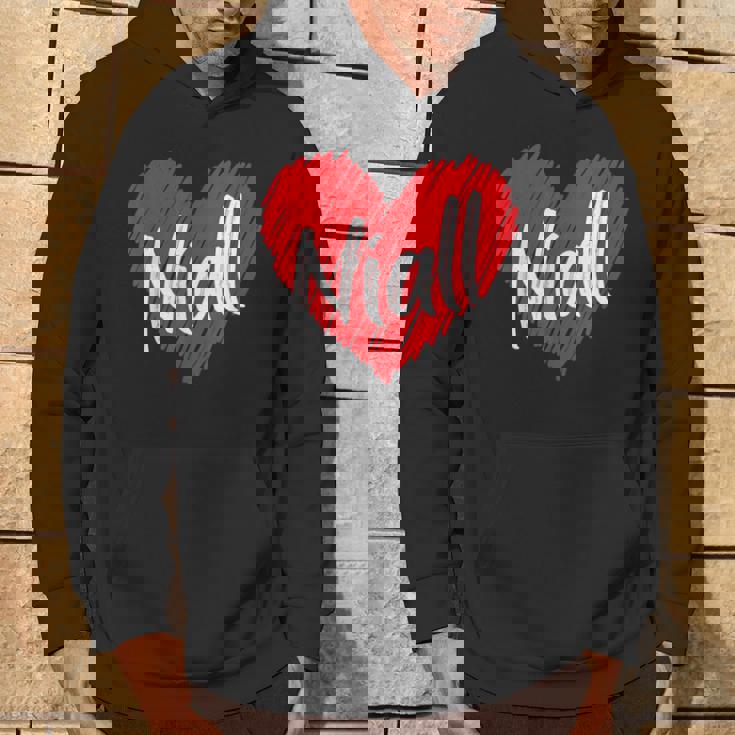 Personalized Name Niall Heart I Love Niall Hoodie Lifestyle