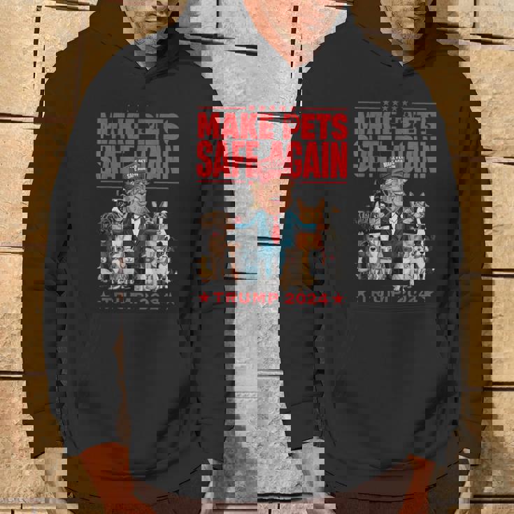 Make Pets Safe Again Trump 2024 Save Our Pets Hoodie Lifestyle