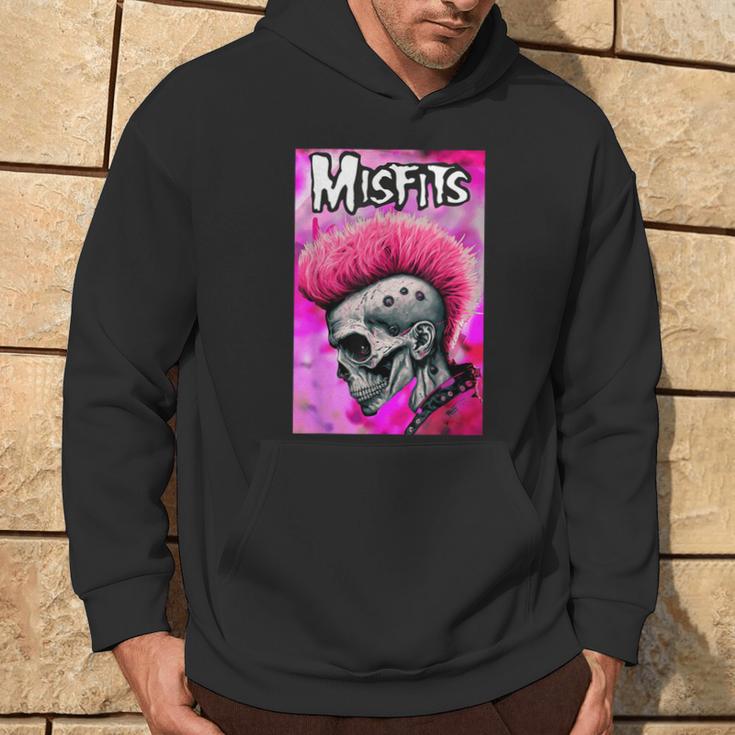 Pink Misfits Skull Fanart Kapuzenpullover Lebensstil