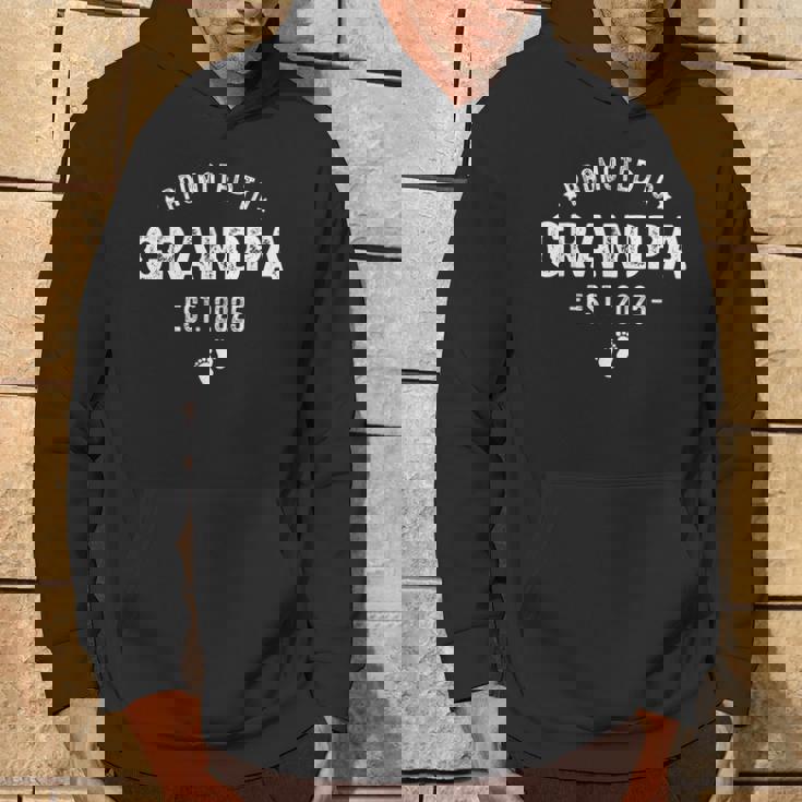 Promoted To Grandpa 2025 Soon To Be First Time Grandfather Hoodie Lifestyle