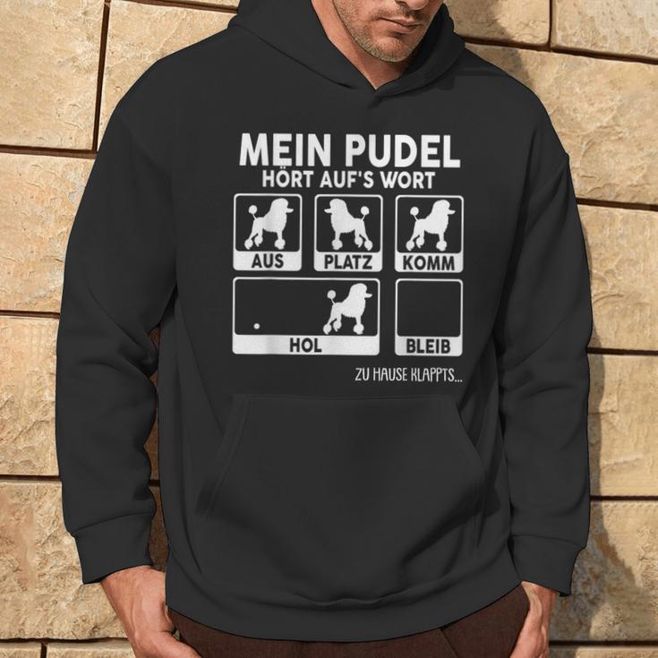 Pudel Mein Hund Hört Auf S Wort Dog Joke Dog Kapuzenpullover Lebensstil