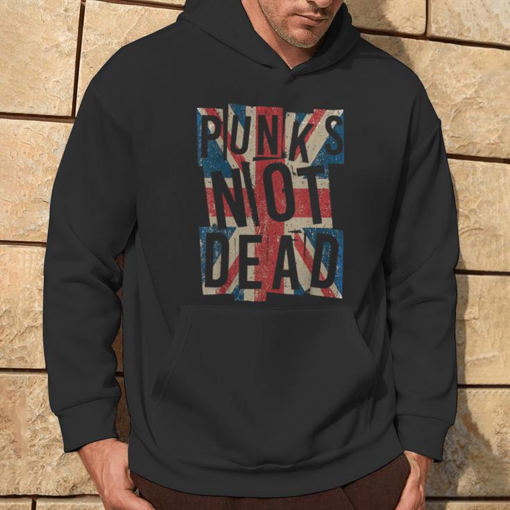 Punk Not Deadintage Uk London Flag Punk Is Not Dead Kapuzenpullover Lebensstil