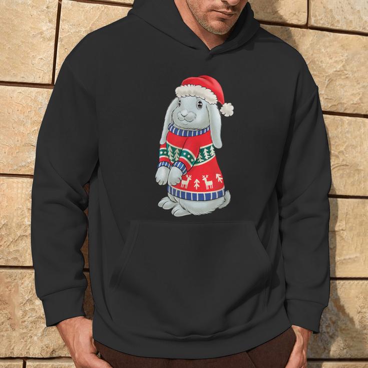 Rabbit Hat Hoppy Christmas Rabbit Christmas Kapuzenpullover Lebensstil