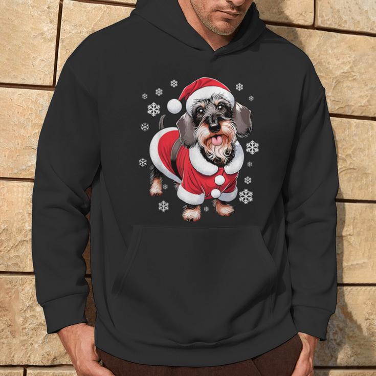 Rauhaardackel Dog Christmas Kapuzenpullover Lebensstil