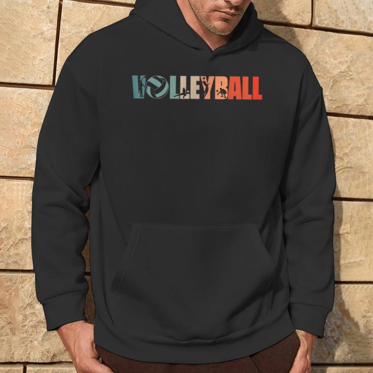 Retro Beacholleyballintageolleyball S Kapuzenpullover Lebensstil