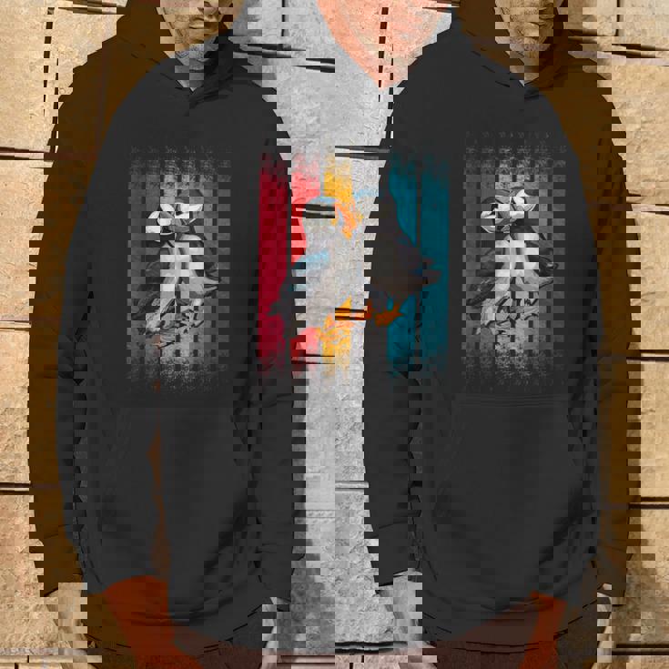 Rétro Deux Macareux Sweat à capuche Lifestyle