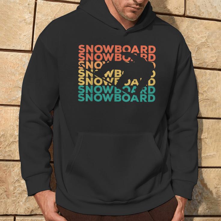 Retrointage Snowboard For Snowboarder Kapuzenpullover Lebensstil