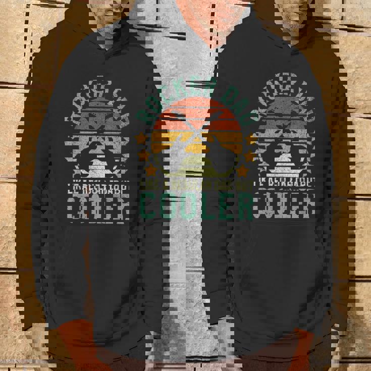 Rocker Dad Rock And Roll Lover Guitarist Father Felpa con cappuccio Estilo de vida