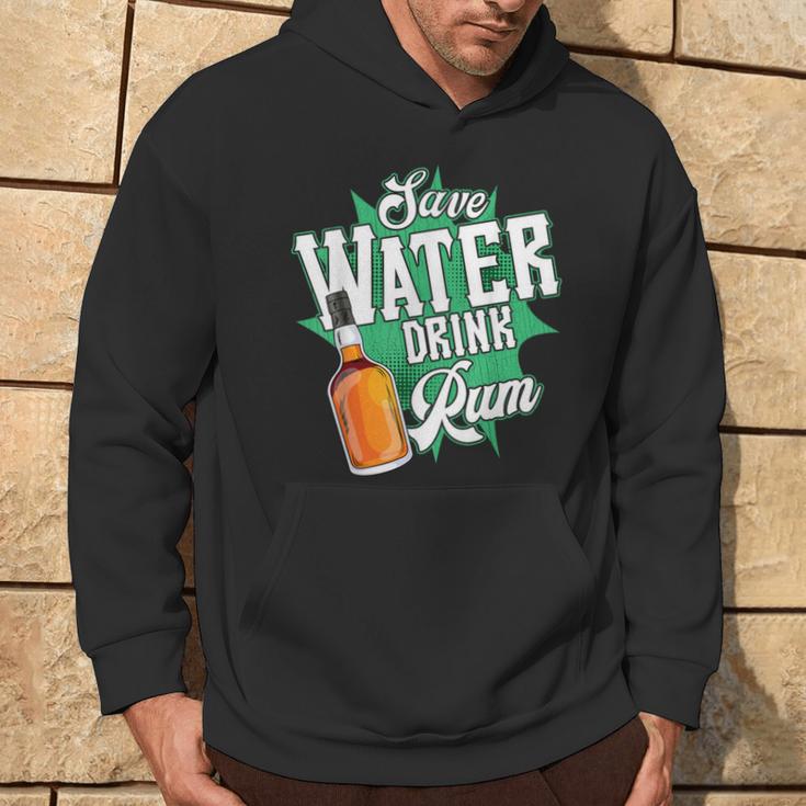 Save Water Drink Rum Kapuzenpullover Lebensstil