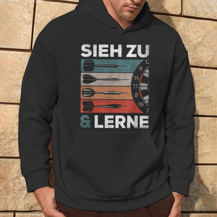 See Zu Und Lerneintage Darts Retro Sl Darts Kapuzenpullover Lebensstil