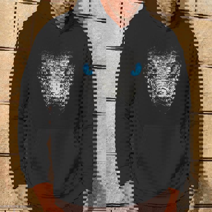Serpiente Animal Motivo Ojos Azules Arte Serpiente Sudadera Estilo de vida