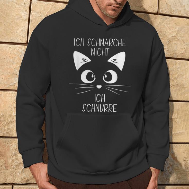 Sleep Ich Schnarche Nicht Ich Schnurre Cat Kapuzenpullover Lebensstil