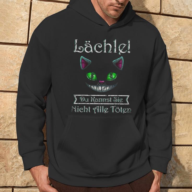 Smile Du Kannst Sie Nicht Alle Töten Cheshire Cat Kapuzenpullover Lebensstil