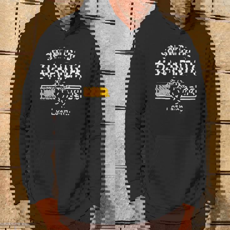 Soon To Be Grandpa 2025 Loading Promoted To Grandpa 2025 Hoodie Lifestyle