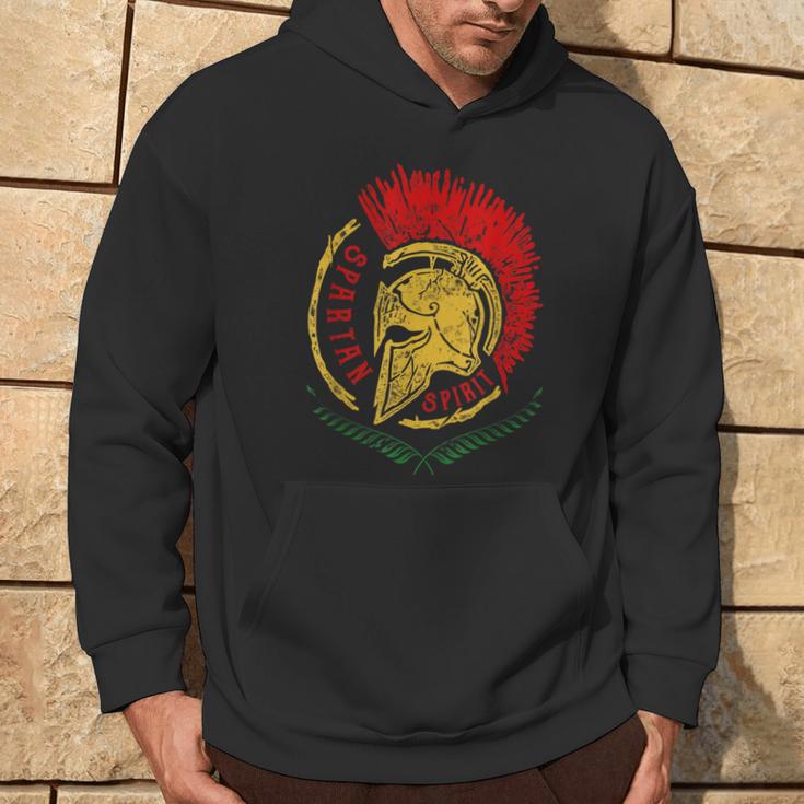 Spartan Helmet Sparta Warrior Antique Retro Spirit S Kapuzenpullover Lebensstil