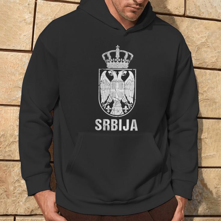 Srbija Serbia Flag Serbian Double Eagle Kapuzenpullover Lebensstil