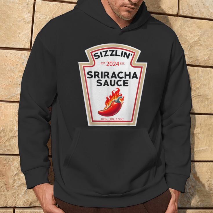 Costume Groupe Condiments - Sweat à Capuche Sauce Sriracha Chaude (déguisement Thème Alimentaire)