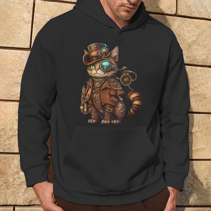 Steam Punk Cat Kitten Kitty Steampunk Kapuzenpullover Lebensstil