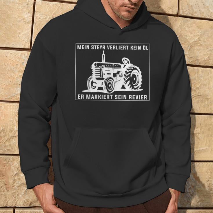 Steyr Oldtimer Traktor Fan Kapuzenpullover Lebensstil