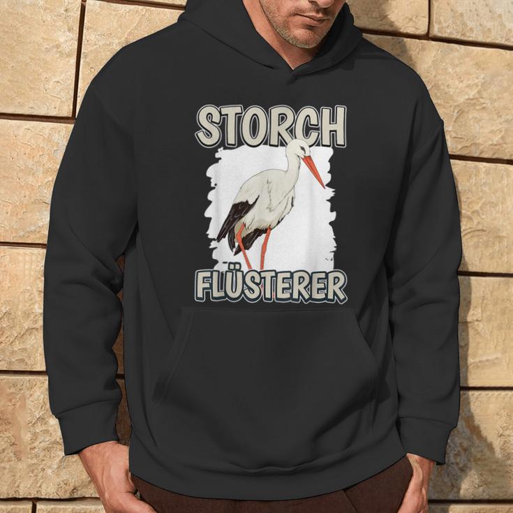 Stork Whisperer Storchflüsterer Sachenogel Stork Kapuzenpullover Lebensstil