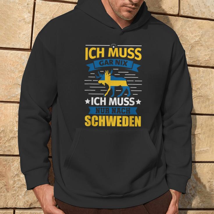 Sweden Ich Muss Nur Nach Sweden Ich Kapuzenpullover Lebensstil