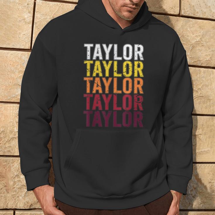 Taylor Retro Wordmark Patternintage Style Kapuzenpullover Lebensstil