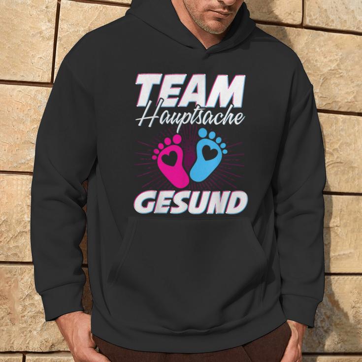 Team Hauptsache Gesund Gender Reveal Kapuzenpullover Lebensstil