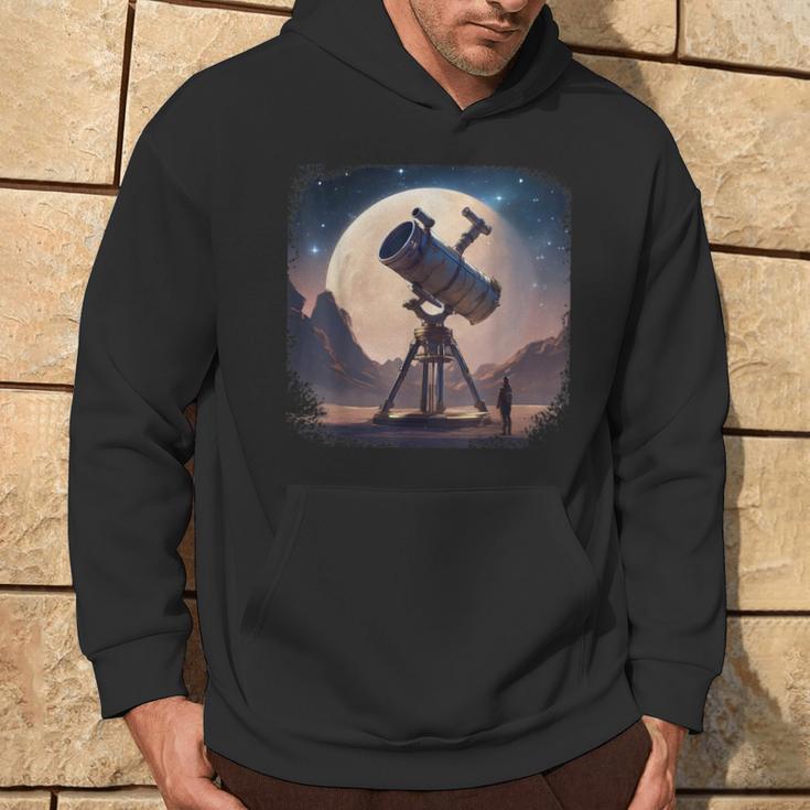 Telescope Planet Space Astronomy Space Kapuzenpullover Lebensstil