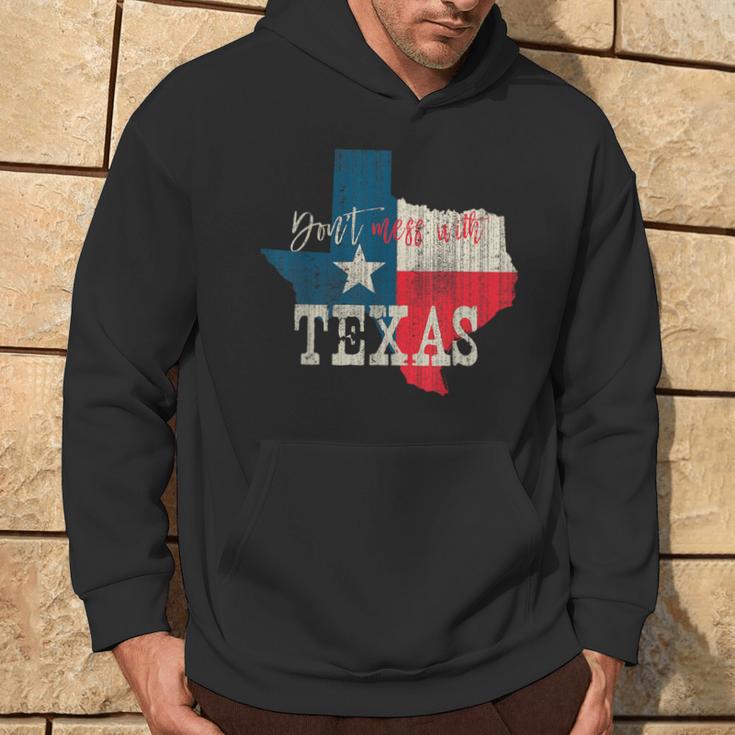 Texas The Lone Star State Leg Dich Nicht Mit Texas An Kapuzenpullover Lebensstil