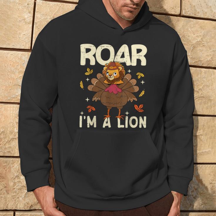 Thanksgiving Fake Lion Thanksgiving Turkey Lion Hoodie Lifestyle