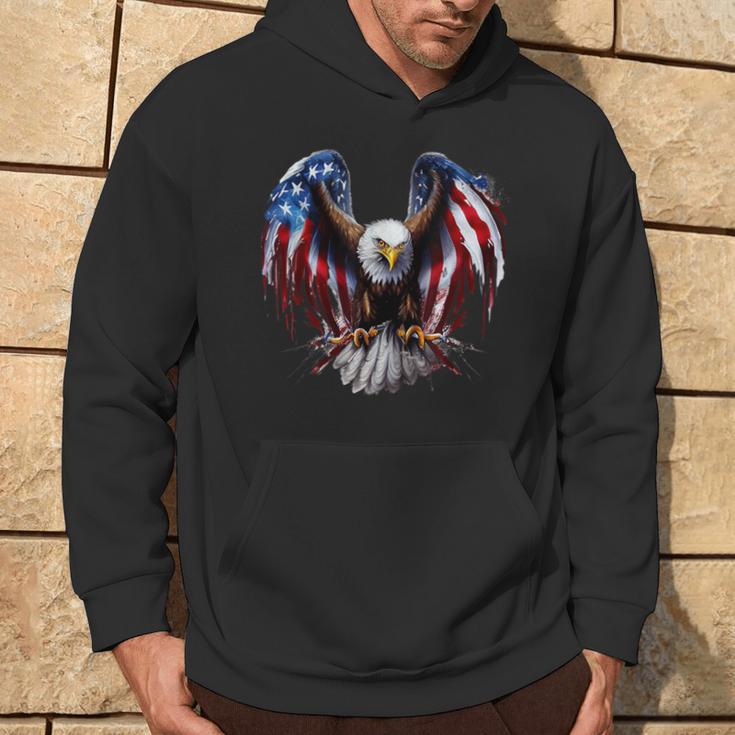 Us Flag As Eagle Usa Flag Kapuzenpullover Lebensstil